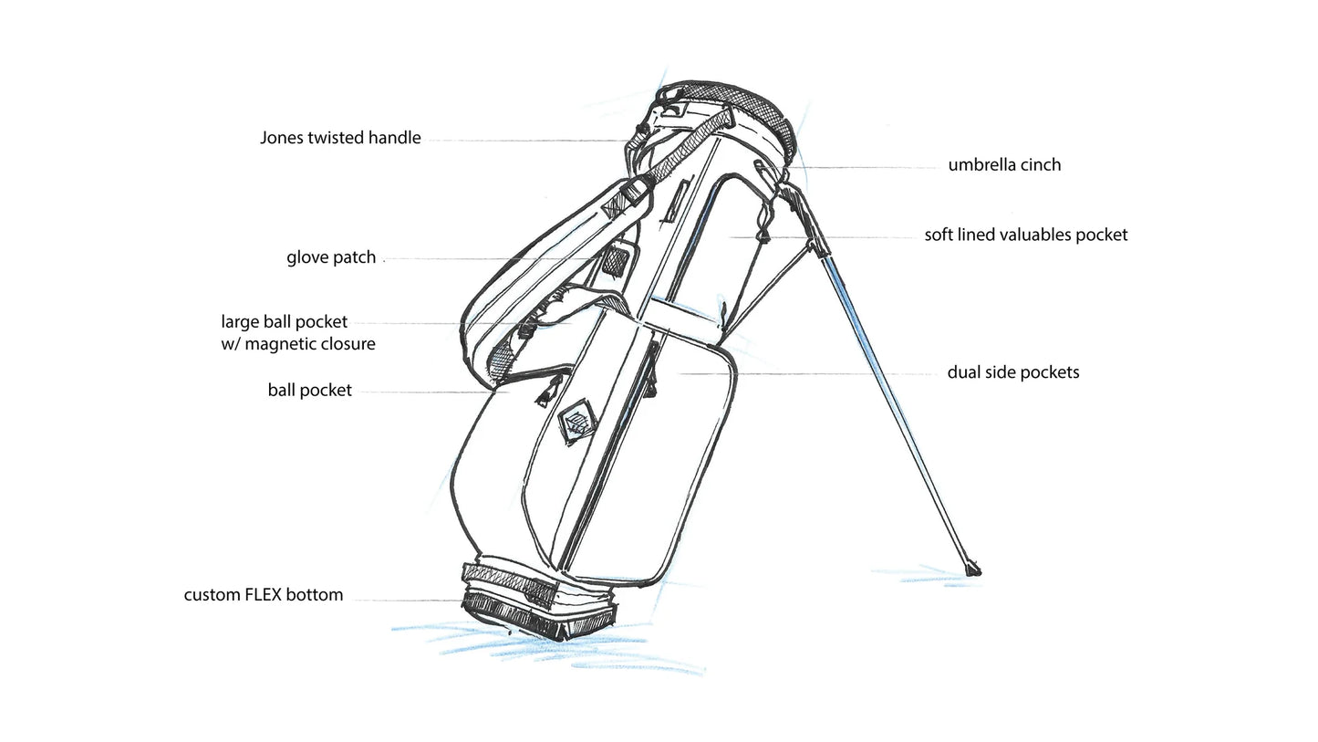 Grove Golf Co. x Jones Sports Co. Rover Golf Bag